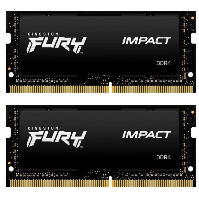 Модуль пам`ятi SO-DIMM DDR4 2x8GB/3200 Kingston Fury Impact (KF432S20IBK2/16)