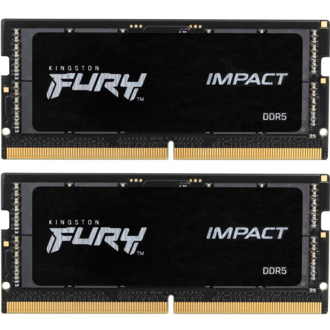 Модуль пам`ятi SO-DIMM DDR5 2x64GB/4800 Kingston Fury Impact (KF548S38IBK2-64)