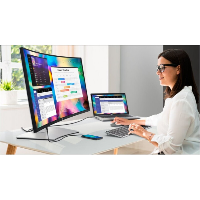Монітор DELL 38" UltraSharp U3824DW (210-BHXB) IPS Black/Silver Curved