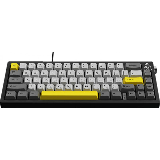 Клавіатура Ajazz AK650 Moon Yellow Switch Black USB-C (AK650-MY-GWY)