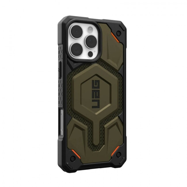 Чохол-накладка Urban Armor Gear Magsafe для Apple iPhone 16 Pro Max Monarch Pro Kevlar Element Green (11445711397B)