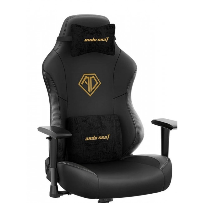 Крісло для геймерів Anda Seat Phantom 3 Size L Black/Gold (AD18Y-06-B-PV/C)