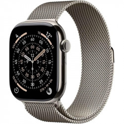 Смарт-годинник Apple Watch Series 11 GPS + Cellular 42mm Natural Titanium Case with Natural Milanese Loop (MF8P4RK/A)