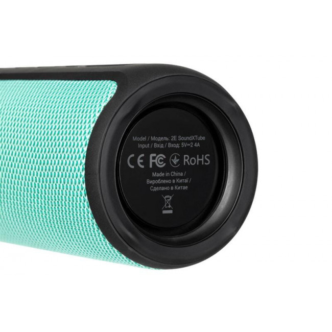 Акустична система 2E SoundXTube TWS MP3 Wireless Waterproof Turquoise (2E-BSSXTWTQ)