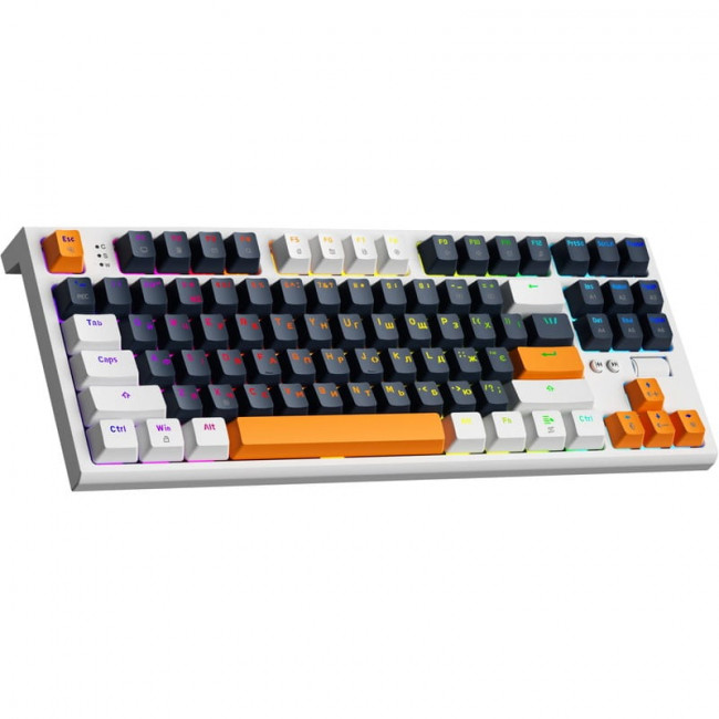Клавіатура GamePro MK180W Red з Hot-Swap RGB White