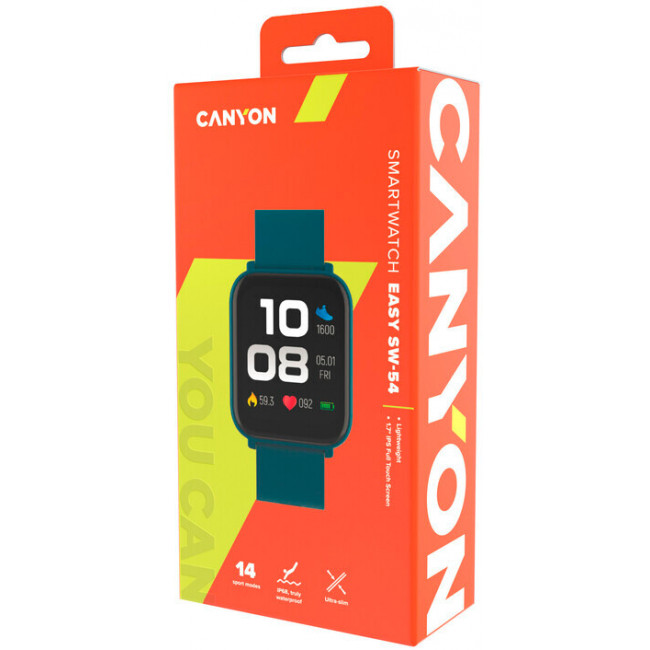 Смарт-годинник Canyon Easy SW-54 Green (CNS-SW54BG)