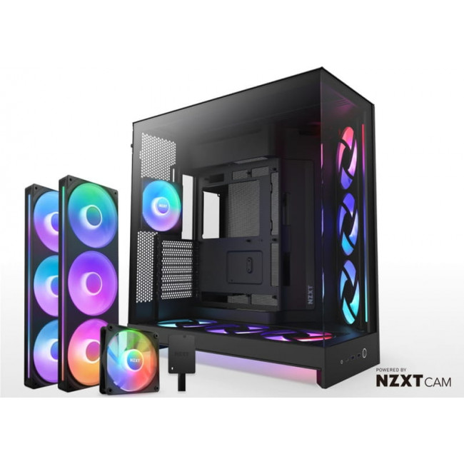 Корпус NZXT H9 Flow RGB+ Black (CM-H92FB-P1)