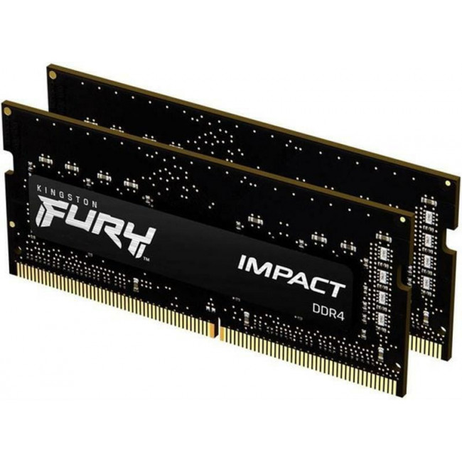 Модуль пам`ятi SO-DIMM DDR4 2x16GB/3200 Kingston Fury Impact (KF432S20IBK2/32)
