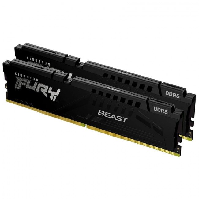 Модуль пам`яті DDR5 2x32GB/5600 Kingston Fury Beast Black (KF556C40BB2K2-64)