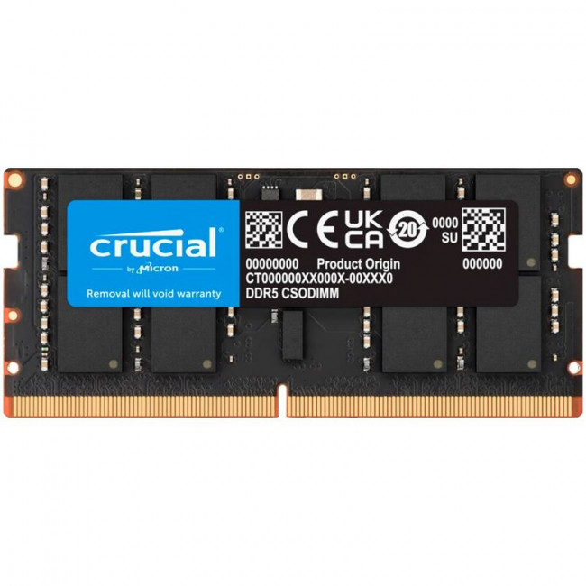 Модуль пам`яті SO-DIMM 32GB/6400 DDR5 Crucial (CT32G64C52CS5)