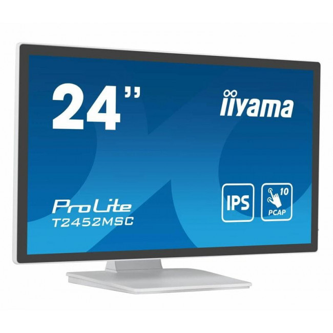 Монiтор Iiyama 23.8" ProLite T2452MSC-W1 IPS White