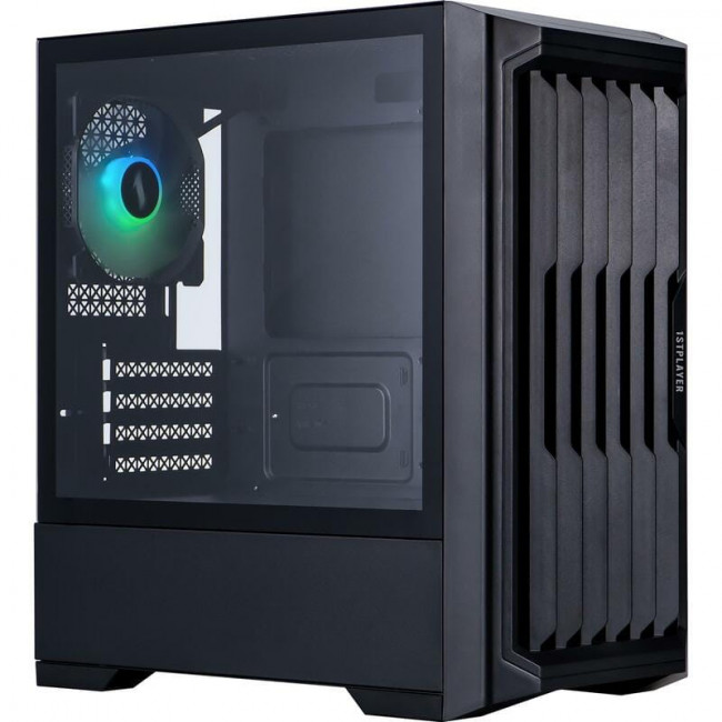 Корпус 1stPlayer H2-BK-4F7 Black без БЖ
