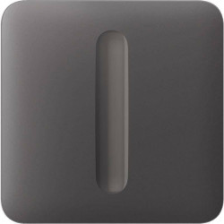 Кнопка для одноклавішного вимикача димера Ajax SoloButton Dimmer 1-gang 2-way for LightSwitch, Jeweler Grey
