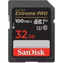 Карта пам`яті SDHC 32GB UHS-I/U3 Class 10 SanDisk Extreme Pro V30 R100/W90MB/s 4K (SDSDXXO-032G-GN4IN)