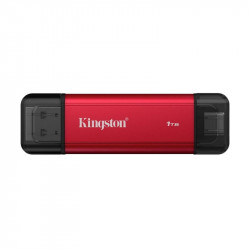 Накопичувач зовнішній SSD 1TB Kingston Dual Portable Red (SPSD/1TB)
