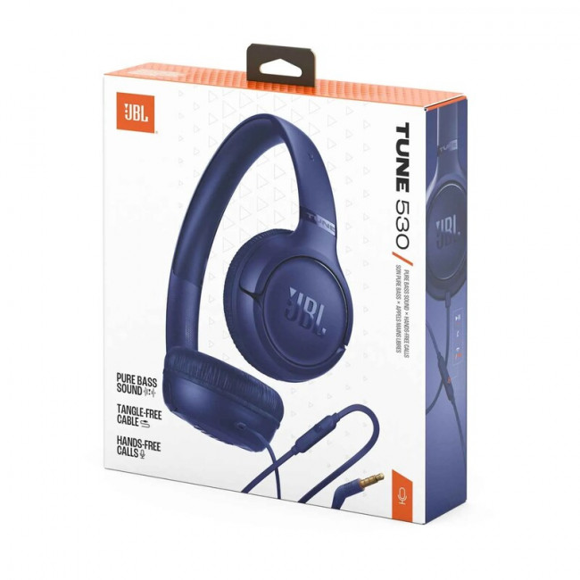 Гарнiтура JBL Tune 530 Blue (JBLT530BLU)