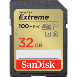 Карта пам`яті SDHC 32GB UHS-I/U3 Class 10 SanDisk Extreme R100/W60MB/s (SDSDXVT-032G-GNCIN)