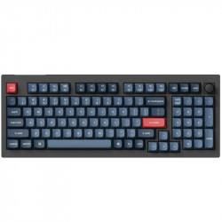 Клавіатура бездротова Keychron V5 Max, Gateron Jupiter Banana, Hot-Swap, RGB UA Black (V5M-D4-UA)