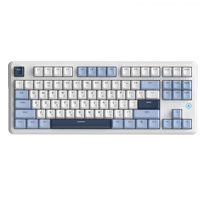 Клавіатура Ajazz AK870 V2 Flying Fish Switch White USB-C (AK870-V2-FF-BWB)