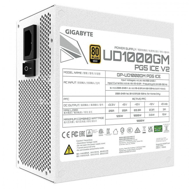 Блок живлення Gigabyte GP-UD1000GM PG5 V2 ICE 1000W