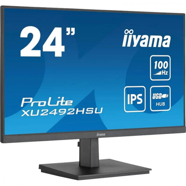 Монітор Iiyama 23.8" ProLite XU2492HSU-B6 IPS Black 100Hz