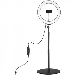 Кільцева USB LED-лампа Puluz PKT3039 10.2" + настільне кріплення 1.4 м (PKT3039)