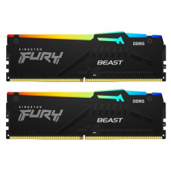 Модуль пам`яті DDR5 2x32GB/6000 Kingston Fury Beast RGB Black (KF560C36BBE2AK2-64)