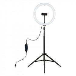 Кільцева LED-лампа Puluz PKT3061B 11.8"+ штатив 1.65 м (PKT3061B)