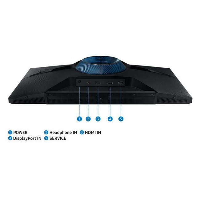 Монiтор Samsung 24" Odyssey G3 LS24DG300 (LS24DG300EIXUA) VA Black 180Hz