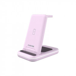 Бездротовий зарядний пристрій Canyon WS-304 15W 2in1 Iced Pink (CNS-WCS304IP)