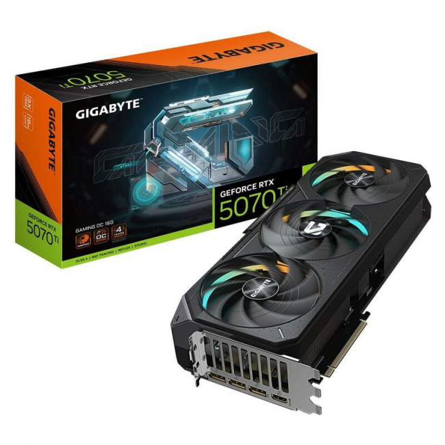 Відеокарта GF RTX 5070 Ti 16GB GDDR7 Gaming OC Gigabyte (GV-N507TGAMING OC-16GD)