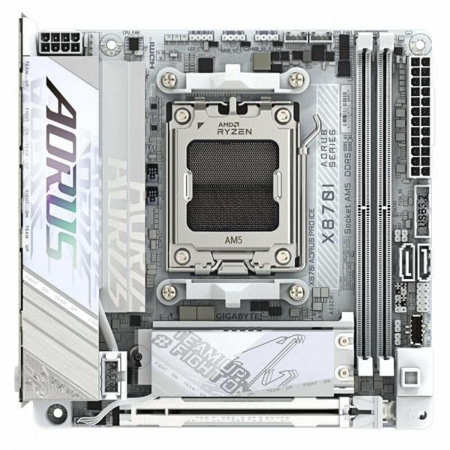 Материнська плата Gigabyte X870I Aorus Pro Ice Socket AM5