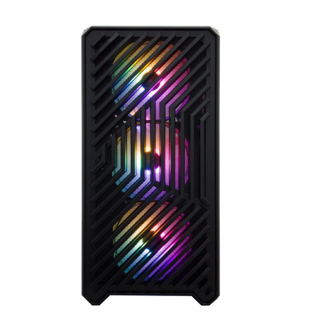 Корпус 1stPlayer T5-BK-4F1 Black без БЖ