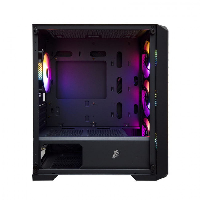 Корпус 1stPlayer T5-BK-4F1 Black без БЖ