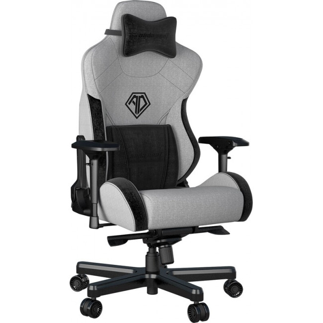 Крісло для геймерів Anda Seat T-Pro 2 Size XL Linen Grey/Black (AD12XLLA-01-GB-F)