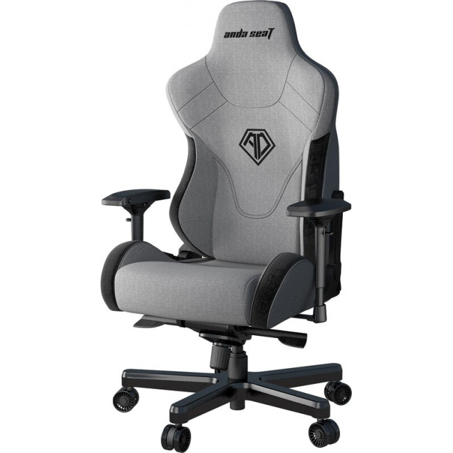 Крісло для геймерів Anda Seat T-Pro 2 Size XL Linen Grey/Black (AD12XLLA-01-GB-F)