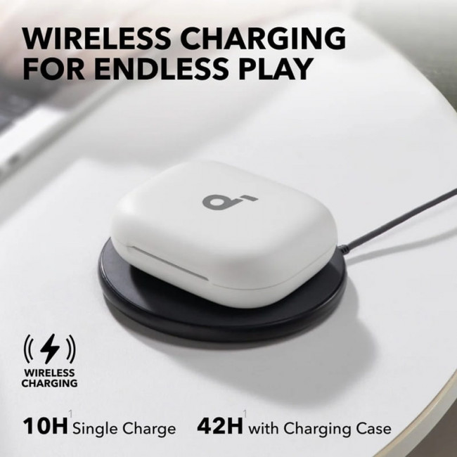Bluetooth-гарнітура Anker SoundCore AeroFit 2 White (A3874G21)