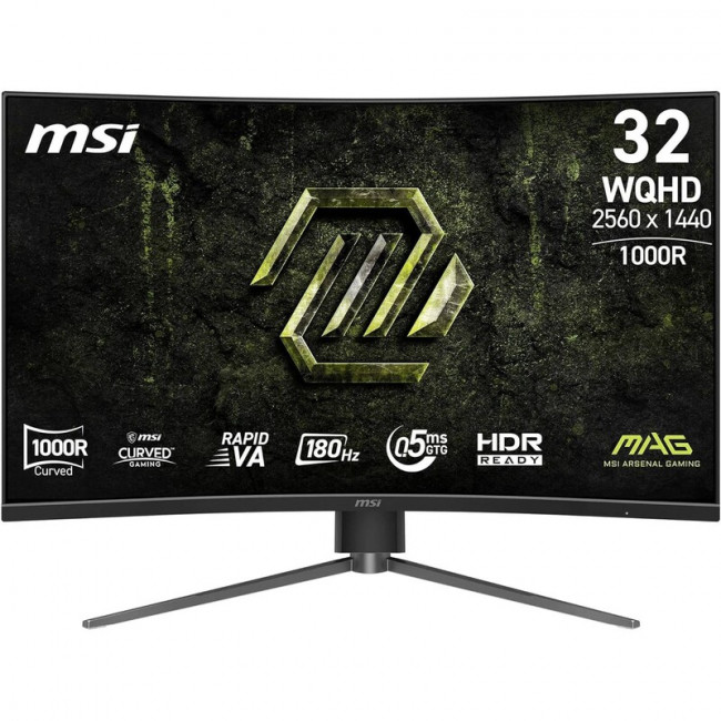 Монітор MSI 31.5" MAG 325CQPF E18 VA Black Curved 180Hz