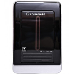 Концентратор USB2.0 PowerPlant CA911349 Black 7хUSB2.0, 1хminiUSB