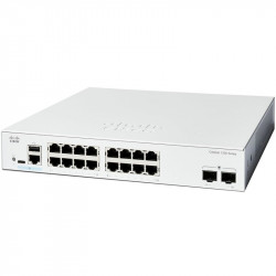 Комутатор Cisco Catalyst C1200-16P-2G (16хGE PoE, 2xGE SFP, 120 Вт, USB, керований)
