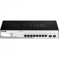 Комутатор D-Link DGS-1210-10 (8* 1Gbit, 2*SFP, Smart III)