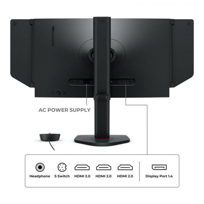 Монiтор BenQ 24.1" XL2566X+ (9H.LMRLB.QBE) Dark Gray 400Hz