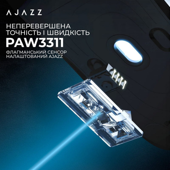 Миша бездротова Ajazz AJ179P MC White (AJ179P-MC-W)