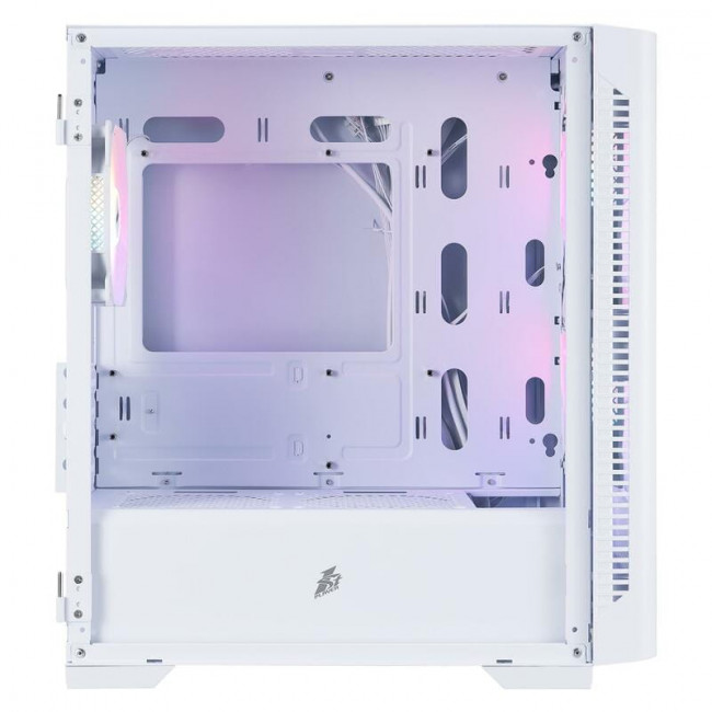 Корпус 1stPlayer D4-M-WH-2F1P-W-1F1-W White