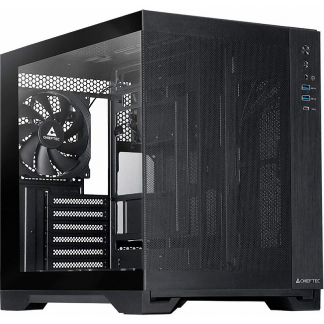 Корпус Chieftec Visio Air Black (GM-30B-M-OP) Без БЖ