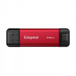 Накопичувач зовнішній SSD 512GB Kingston Dual Portable Red (SPSD/512GB)