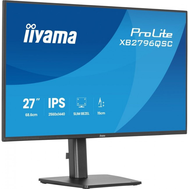 Монітор Iiyama 27" ProLite XB2796QSC-B1 IPS Black