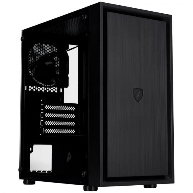 Корпус 1stPlayer B5-M-BK-3F Black без БЖ