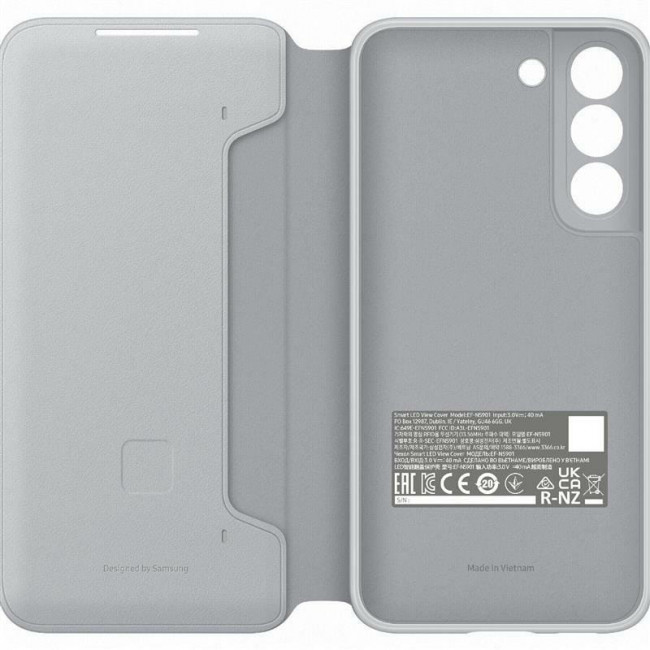 Чохол-книжка Samsung Smart LED View Cover для Samsung Galaxy S22 SM-S901 Light Gray (EF-NS901PJEGRU)