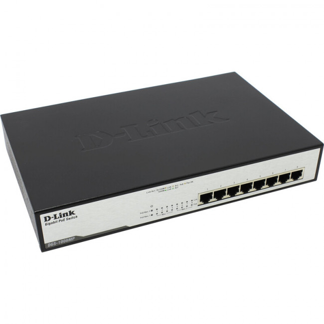 Комутатор D-Link DGS-1008MP